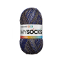 myboshi mysocks 4-thread sock yarn Jepsen 100g, grey-navy blue