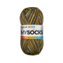 myboshi mysocks 4-thread sock yarn Poulsen 100g, ochre-blue