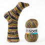 myboshi mysocks 4-thread sock yarn Poulsen 100g, ochre-blue
