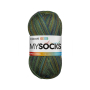 myboshi mysocks 4-thread sock yarn Skogen 100g, green-blue