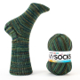 myboshi mysocks 4-thread sock yarn Skogen 100g, green-blue
