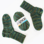 myboshi mysocks 4-thread sock yarn Skogen 100g, green-blue