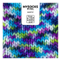 myboshi mysocks Pixel 6-fädige Sockenwolle Dotty 150g, violett-blau