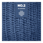 Pelote de laine coton & kapok myboshi No.2 laine d'été, 50g, myrtille