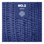 Pelote de laine coton & kapok myboshi No.2 laine d'été, 50g, bleu saphir