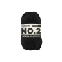 Pelote de laine coton & kapok myboshi No.2 laine d'été, 50g, noir