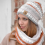 Pelote de laine merino & polyacrylique myboshi No.1, 50g, orange