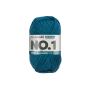 Pelote de laine merino & polyacrylique myboshi No.1, 50g, bleu pétrole