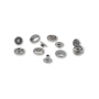 10 boutons pression pour anorak, 12 mm, couleur argent