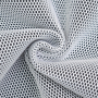 3D mesh stof met geweven achterkant, wit