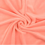 Tissu nicki polaire stretch polyester Eva, abricot