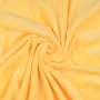 Tissu nicki polaire stretch polyester Eva, jaune clair