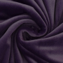 Tissu nicki polaire stretch polyester Eva, prune