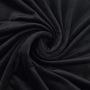 Tissu nicki polaire stretch polyester Eva, noir