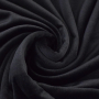 Tissu nicki polaire stretch polyester Eva, noir