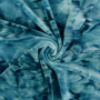 Nicki fabric Ice Velvet Tie-Dye, teal