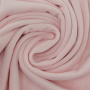 Tissu nicki jersey velours coton Sandrine, rose bébé