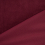 Nicky velours uni, wijnrood
