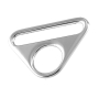 2 boucles anneaux triangulaires, 40mm, couleur argent