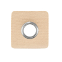 Eyelet Patch imitatieleer, cremekleurig