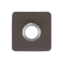 Eyelet Patch imitatieleer, donkergrijs