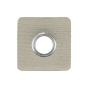 Eyelet Patch imitatieleer, lichtgrijs