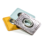 Eyelet Patch imitatieleer, middenbruin