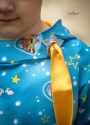 Eyelet Patch Leatherette Star, silver shiny