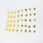 Achtersteekknoop Set emblem, goudkleurig 40 pcs.