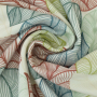 Tissu french terry bio feuilles Color Leaves, blanc cassé