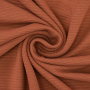Tissu jersey de coton ottoman uni, rouille