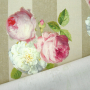 Tissu déperlant extérieur Dralon Roses romantiques, sable