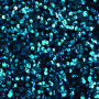 Pailletten velours stof, turquoise
