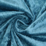 Tissu panne de velours, bleu pétrole