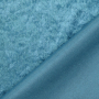 Tissu panne de velours, bleu pétrole