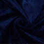Tissu panne de velours, bleu foncé