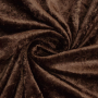 Tissu panne de velours, marron foncé