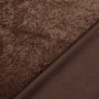 Tissu panne de velours, marron foncé