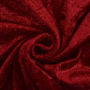 Tissu panne de velours, rouge foncé