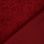Tissu panne de velours, rouge foncé