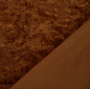 Tissu panne de velours, marron clair