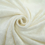Tissu panne de velours, blanc cassé