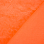 Tissu panne de velours, orange fluo