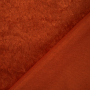 Tissu panne de velours, terracotta