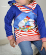 Paspelband stippen, rood / wit
