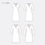 pattydoo robe en jersey pour femmes Violet patron papier, en allemand