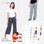 pattydoo papier motif dames pantalon d'été Florence, en allemand