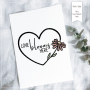 Fichier dessin flocage & modèle broderie Fleurs Love blooms here Beemybear