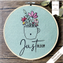Plotter- und Stickdatei beemybear Plott'n'Stick Tasse mit Blümchen, german