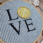 Fichier dessin flocage & modèle broderie Amour de citron Beemybear
